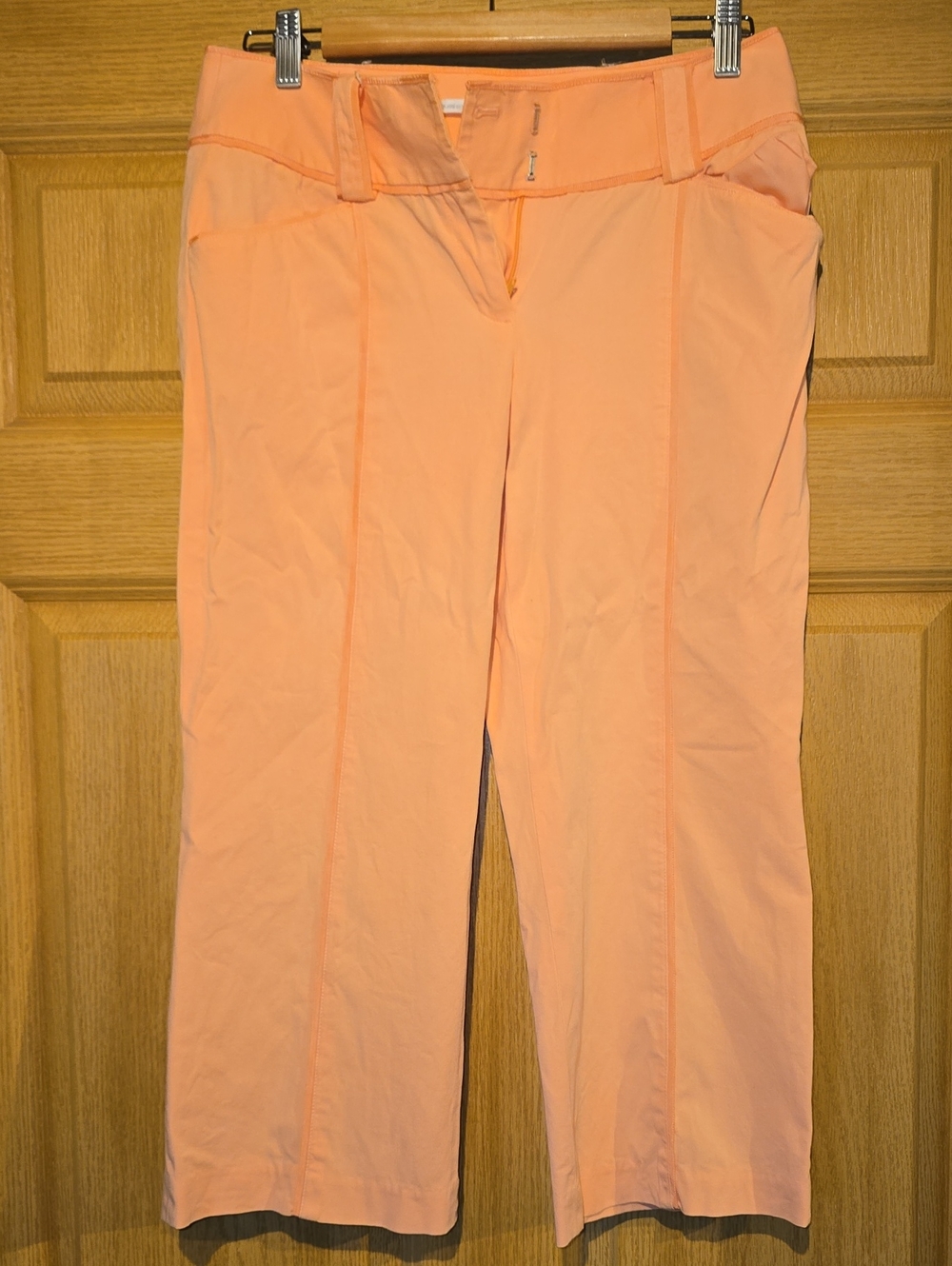 Classiques Entier Peach Cropped Straight-Leg Pants